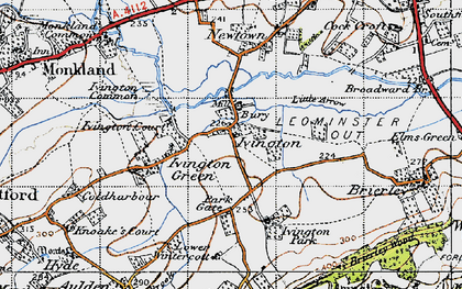 Old map of Ivington in 1947