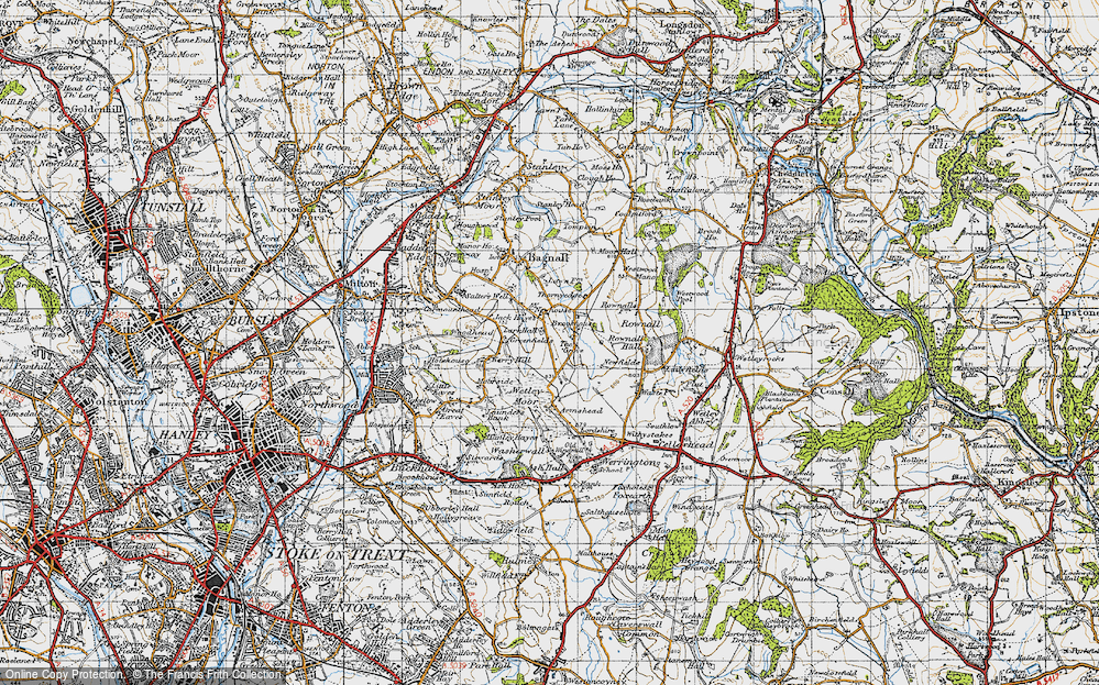 Old Map of Jack Hayes, 1946 in 1946