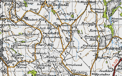 Old map of Jack Hayes in 1946