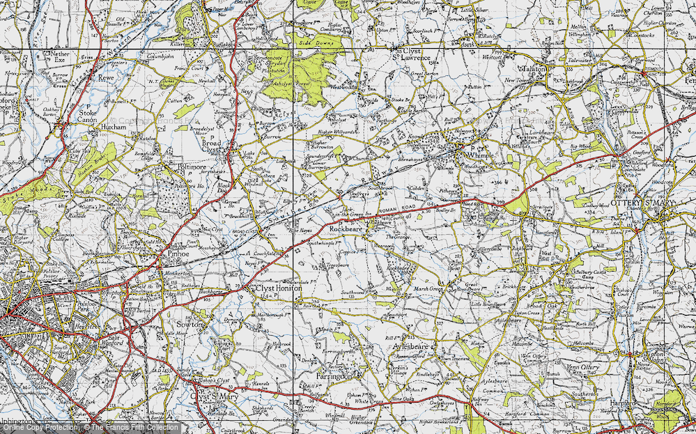 Old Map of Jack-in-the-Green, 1946 in 1946
