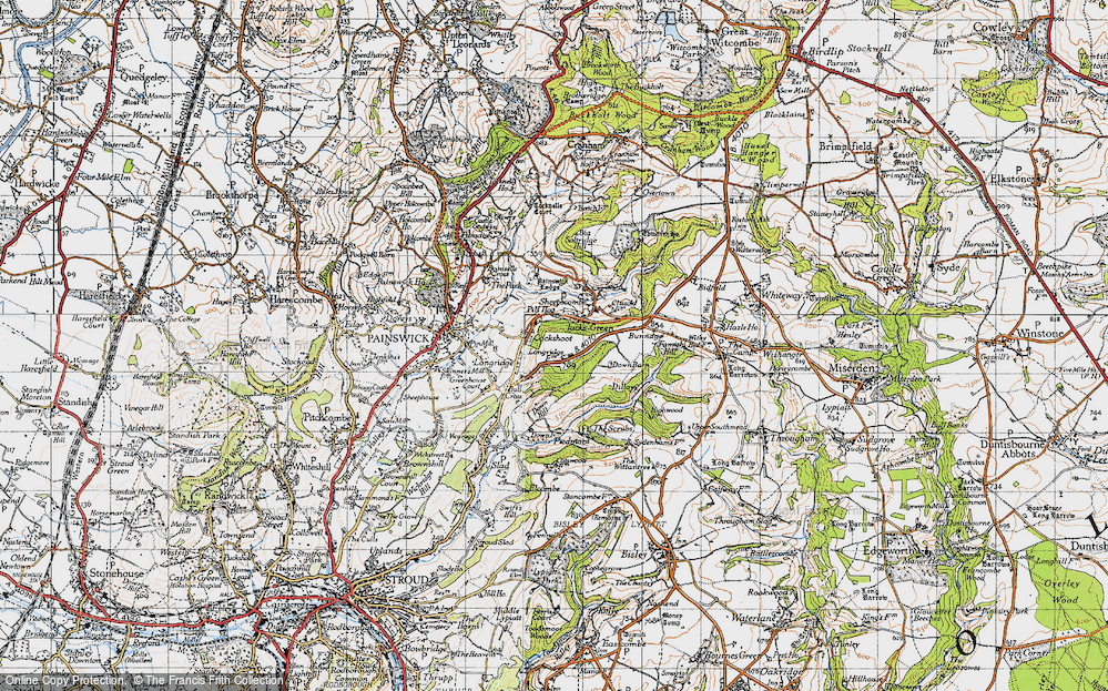 Old Map of Jack's Green, 1946 in 1946