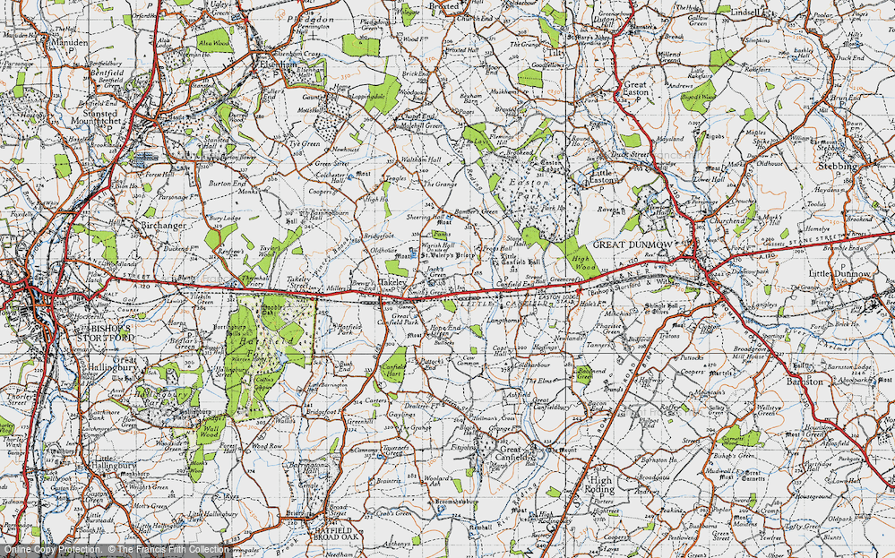 Old Map of Jack's Green, 1946 in 1946