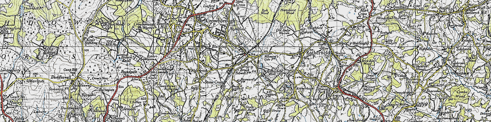 Old map of Jarvis Brook in 1940