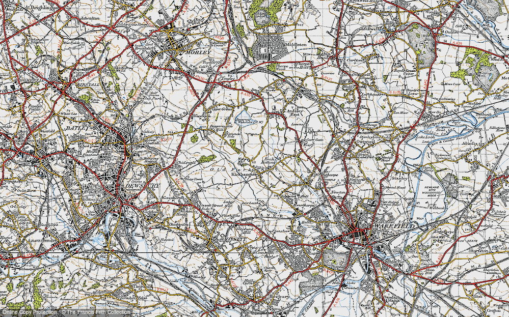 Old Map of Jaw Hill, 1947 in 1947