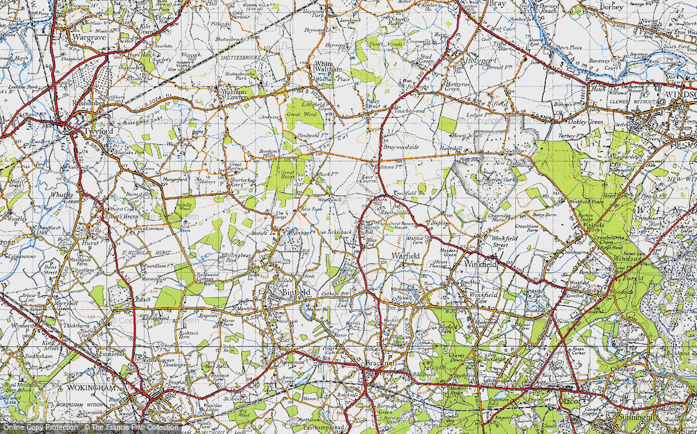 Old Map of Historic Map covering Westleymill in 1940