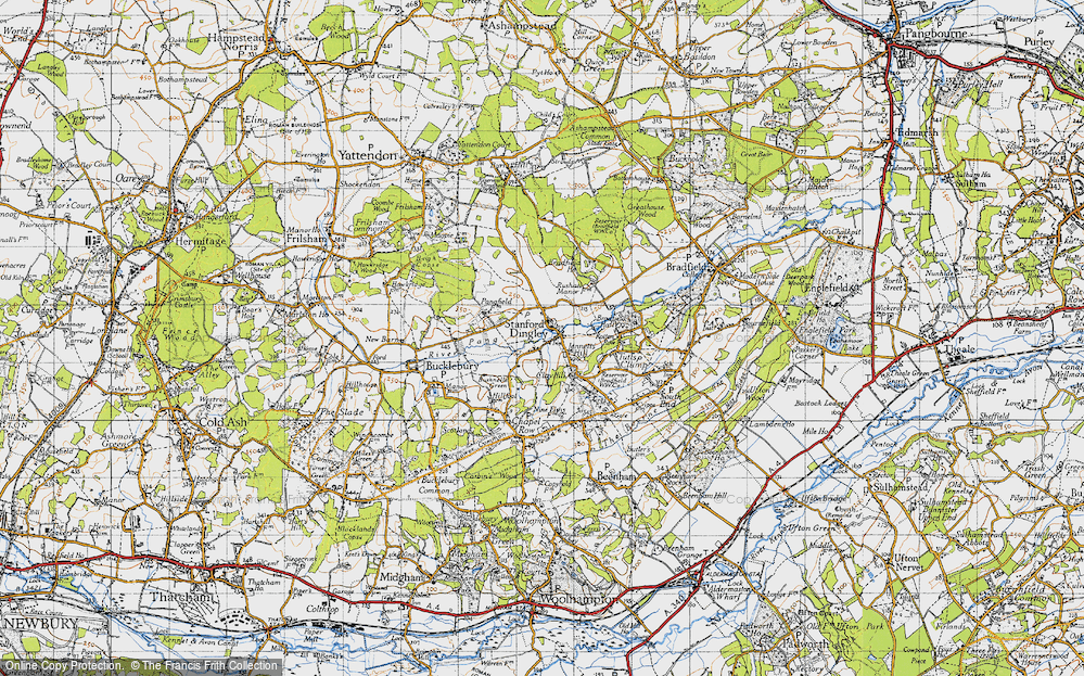 Old Map of Jennetts Hill, 1945 in 1945