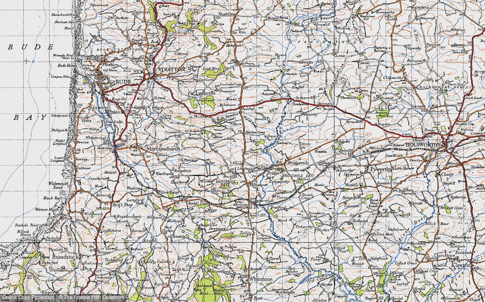 Old Map of Jewell's Cross, 1946 in 1946