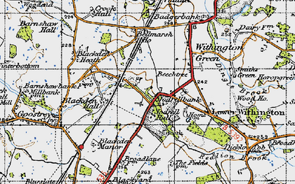 Old map of Bellmarsh Ho in 1947