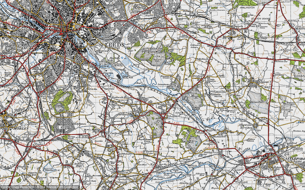 Old Map of John O'Gaunts, 1947 in 1947