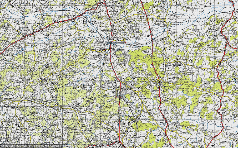 Old Map of John's Cross, 1940 in 1940