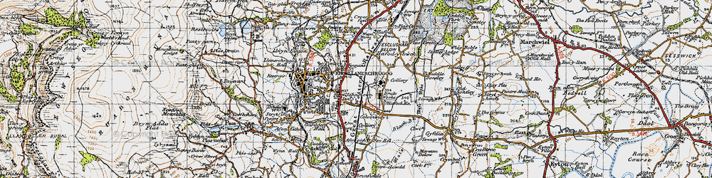 Old map of Johnstown in 1947