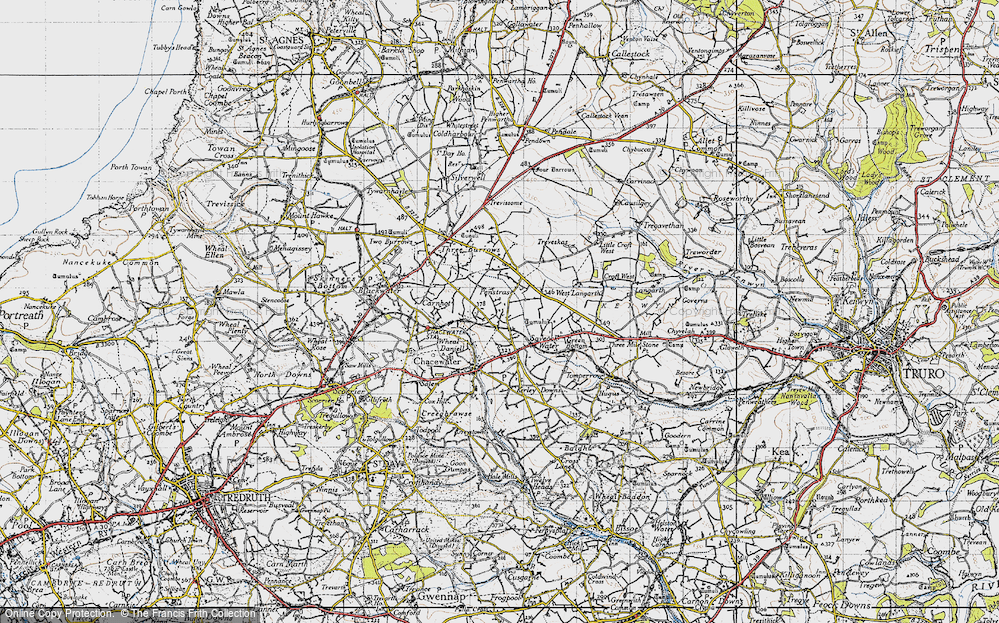 Old Map of Jolly's Bottom, 1946 in 1946