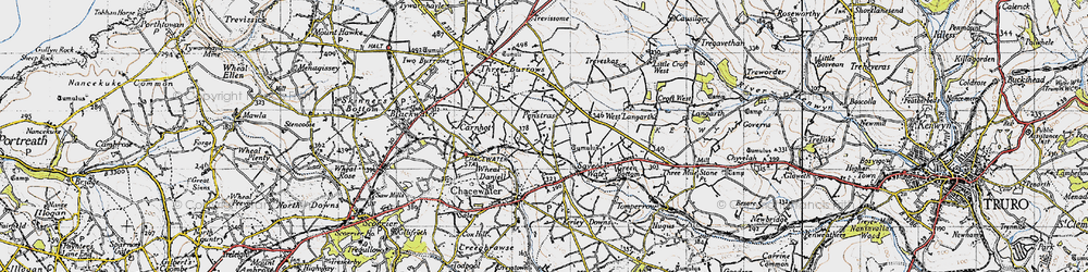 Old map of Jolly's Bottom in 1946