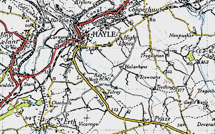 Old map of Joppa in 1946