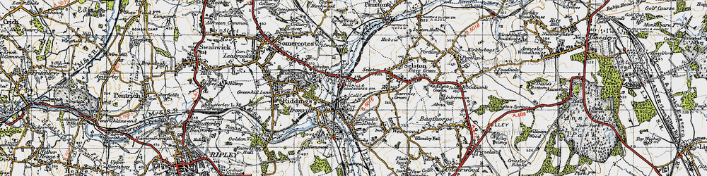 Old map of Jubilee in 1946
