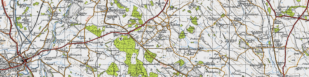 Old map of Jugbank in 1946
