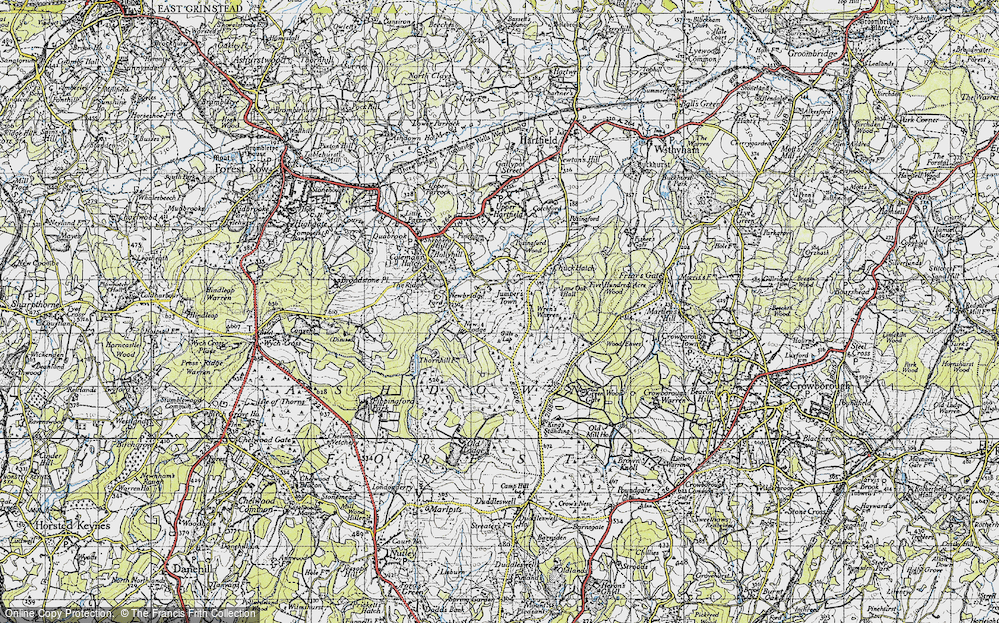 Old Map of Jumper's Town, 1940 in 1940
