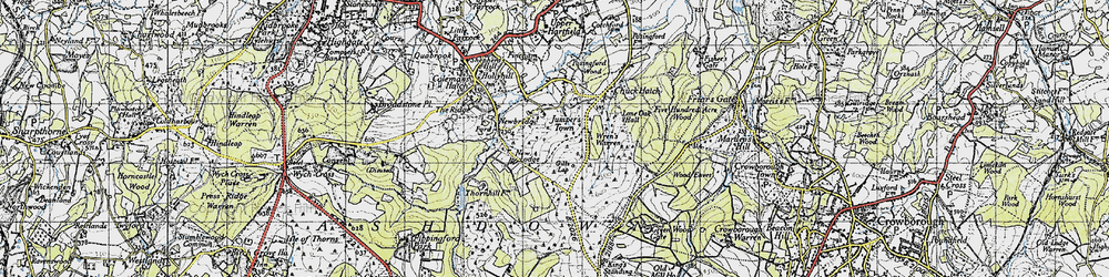Old map of Jumper's Town in 1940