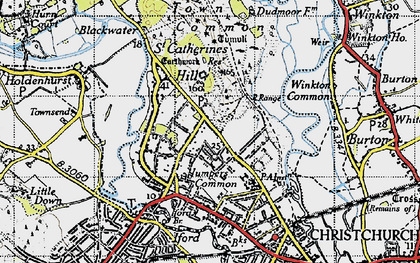 Old map of Jumpers Common in 1940