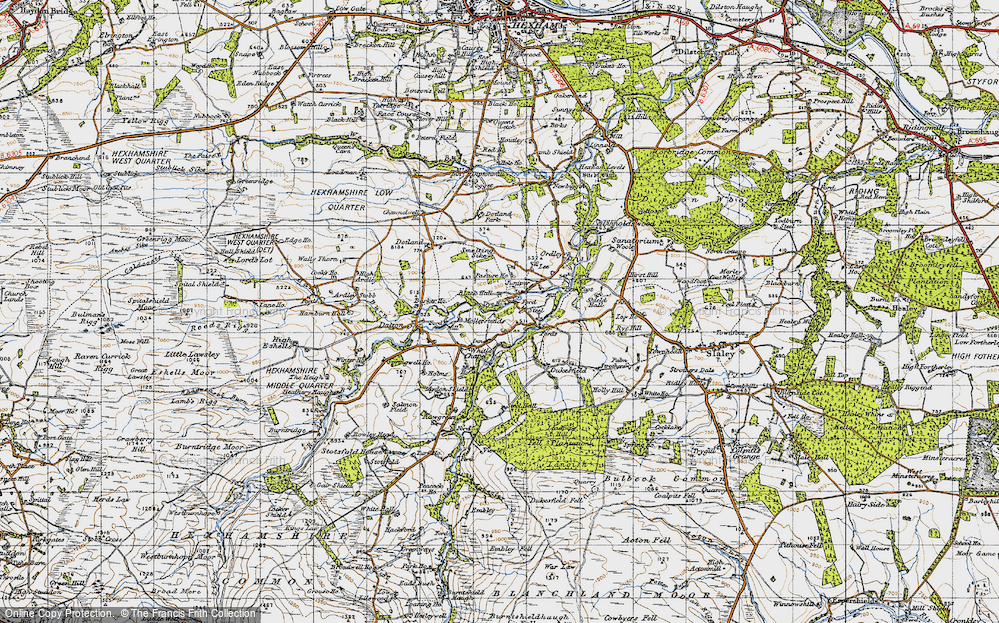 Old Map of Juniper, 1947 in 1947