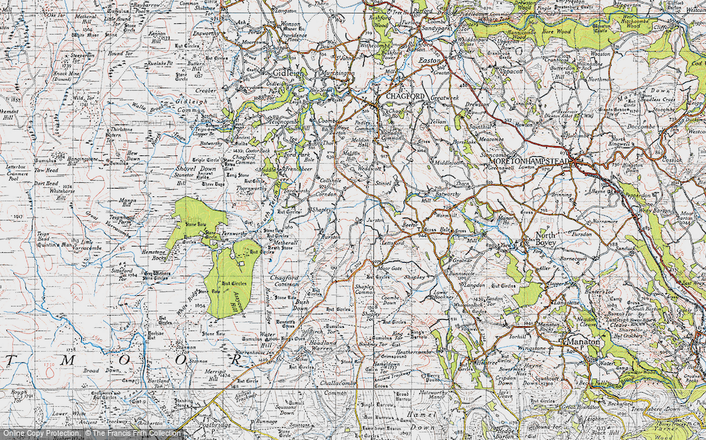 Old Map of Jurston, 1946 in 1946