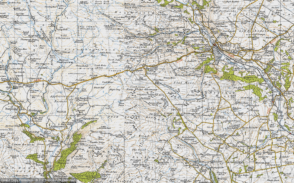 Old Map of Katty, 1947 in 1947