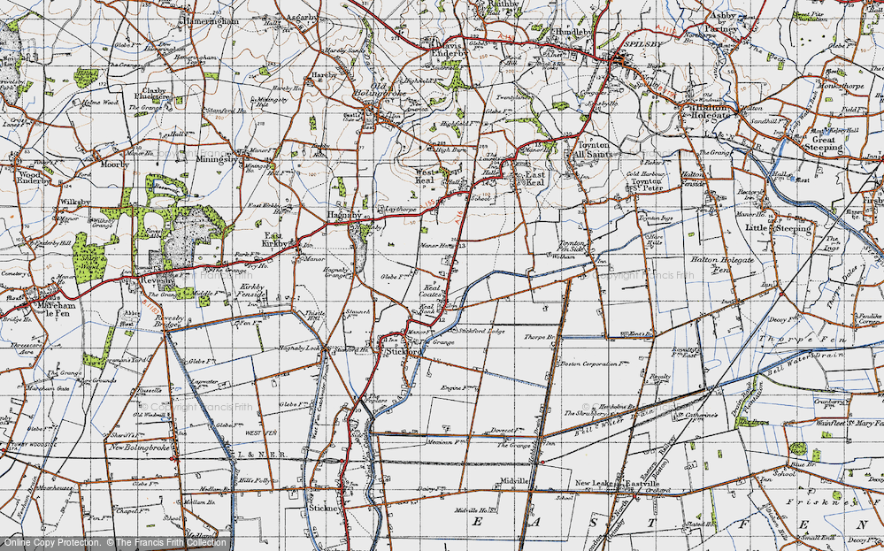 Old Map of Keal Cotes, 1946 in 1946