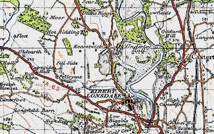 Old map of Kearstwick in 1947