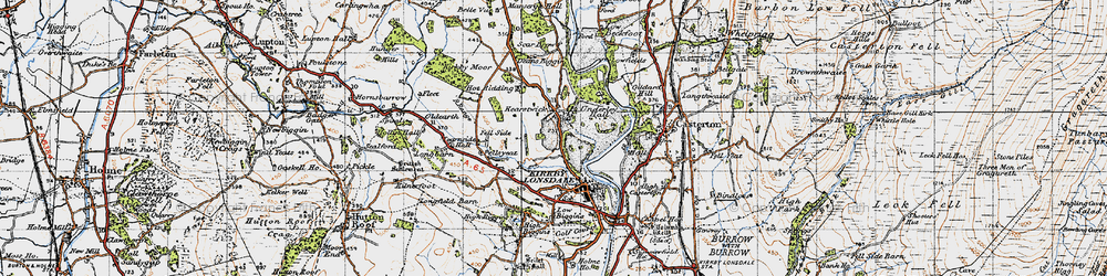 Old map of Kearstwick in 1947