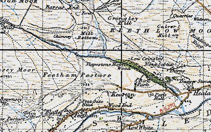 Old map of Kearton in 1947