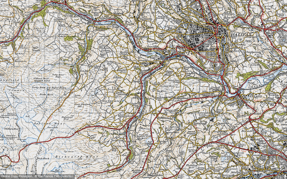 Old Map of Kebroyd, 1947 in 1947