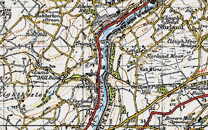 Old map of Kebroyd in 1947