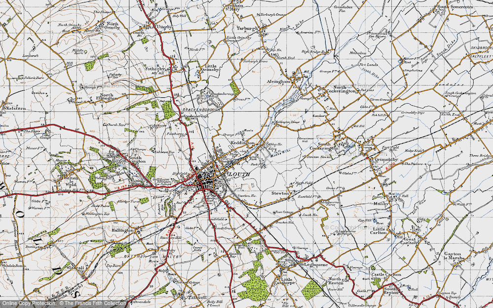 Old Map of Keddington, 1946 in 1946