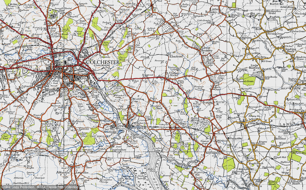 Old Map of Keelars Tye, 1945 in 1945