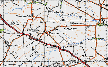 Old map of Keeston in 1946