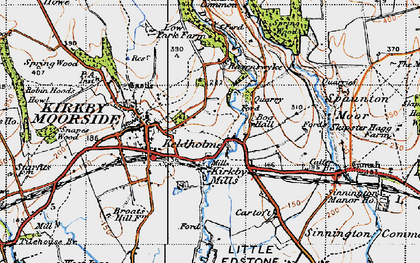 Old map of Keldholme in 1947