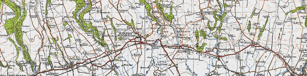 Old map of Keldholme in 1947