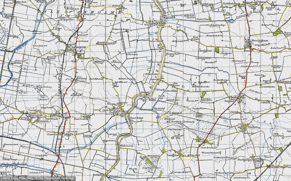 Old Map of Kelfield, 1947 in 1947