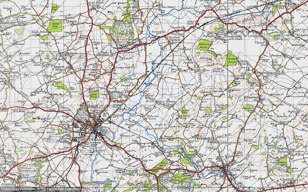 Old Map of Kellaways, 1947 in 1947