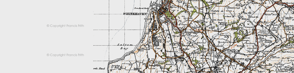 Old map of Kells in 1947