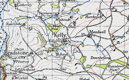 Old map of Winbrook in 1946