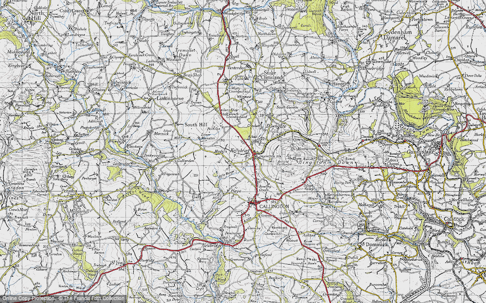 Old Map of Kelly Bray, 1946 in 1946