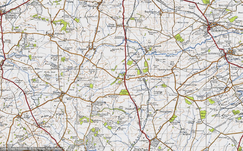 Old Map of Kelmarsh, 1946 in 1946