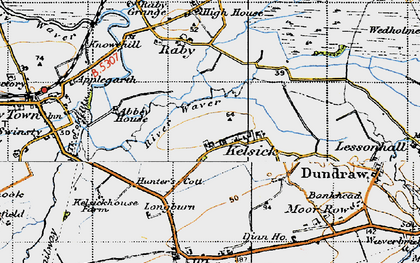 Old map of Kelsick in 1947