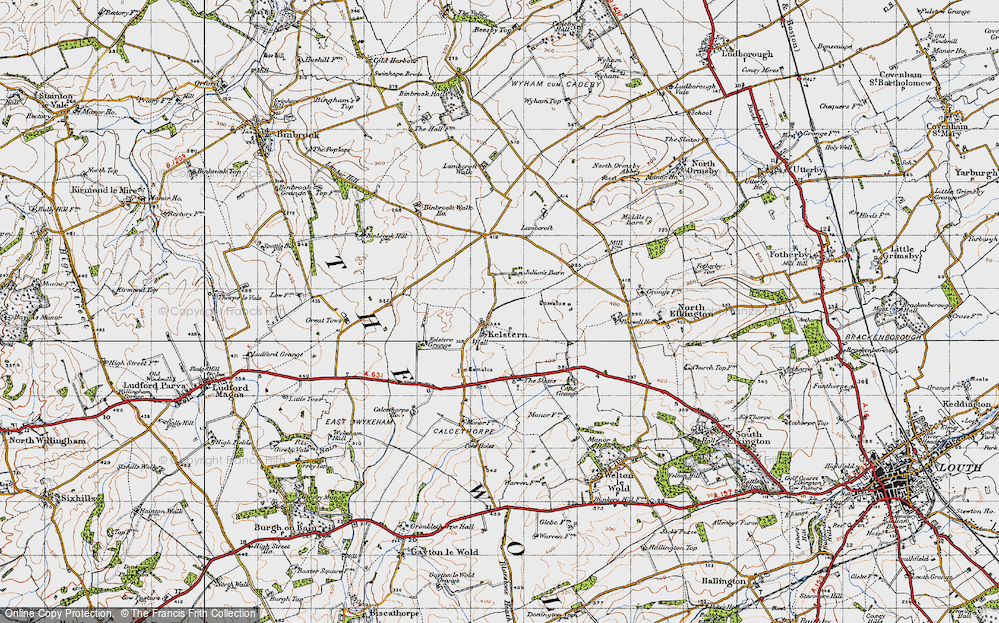 Old Map of Kelstern, 1946 in 1946