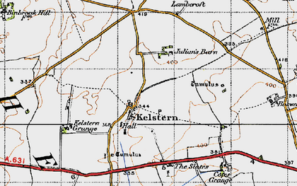Old map of Calcethorpe Manor Fm in 1946