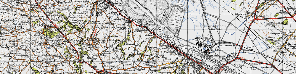 Old map of Kelsterton in 1947