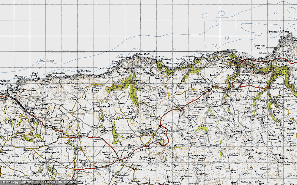 Old Map of Kemacott, 1946 in 1946