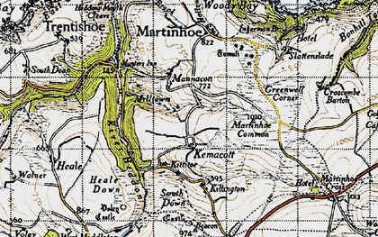 Old map of Kemacott in 1946