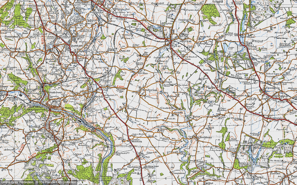 Old Map of Kemberton, 1946 in 1946